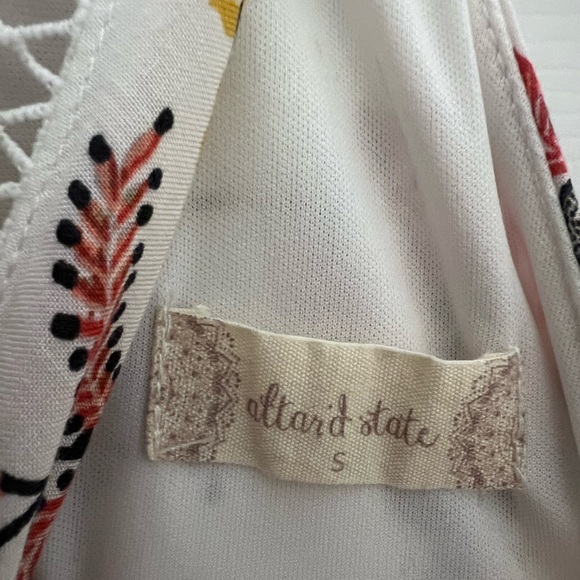 Altar'd State White and Red Embroidered Dress - Picture 6 of 6
